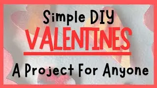 Easy Watercolor Valentine&rsquo;s Day Card or Project  DIY 🎨  Fast & Simple Art Project for Beginners