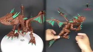 Spruce The 3D Printed Poseable Dragon