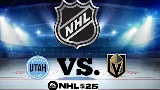 UTAH vs Vegas GOLDEN KNIGHTS (NHL 24/25)| 2. NOV 🏒 NHL 25 #nhl25 #nhl