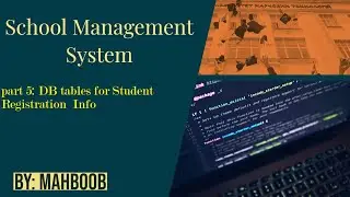 how to create tables in sql server for students registration (p5)