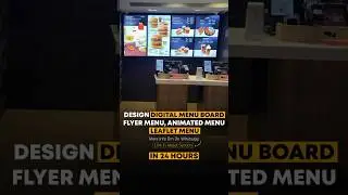 Digital Menu Board Design #menucarddesign #restaurantmenudesign #animation #logodesign