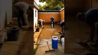 They Built This Backyard From Scratch #BackyardTransformation #ConstructionProcess #BeforeAfter