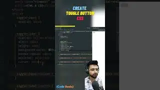 How to create toggle button in CSS 