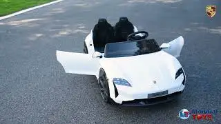 Porsche Taycan TurboS 24V per Bambini 2 Posti |Auto Elettrica Mondialtoys Ruote in Gomma Telecomando