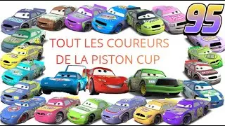 TOUS les COUREURS de la PISTON CUP #cars #cars1 #pistoncup