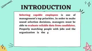 CHAPTER 4 DEFINITION OF SELECTION