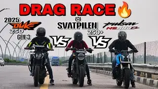 2025 DUKE 250 VS PULSAR NS400z VS SVATPILEN 250+🔥||DRAG RACE 💥||RACE TILL THEIR POTENTIAL 🥵||