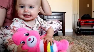 Baby Aubrey's Cutest Moments!!! Meeting a Horse for the 1st Time & Wrestling w/ a Pink Bear!!!