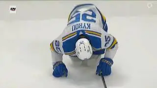 Jordan Kyrou Exits Game After Hit From Stephen Halliday