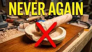 The Lamp Exploded! (My Scariest Woodturning Fail - ep 15)