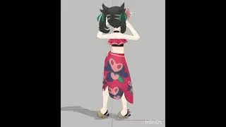 MMD Butt Dance Moving Hips Scene Pokemon Summer Marnie
