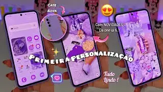 PRIMEIRA PERSONALIZAÇÃO COM A ONE UI 6.1 | Samsung A55 5g