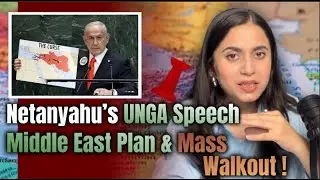 Netanyahu's UNGA Speech| Remapping Middle East Pland and Mass Walkout