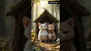 sad cat & Qoukka  love    #QuokkaAdventure#KindergartenStory#AnimalFriends#HappyQuokka#aiPlaytimeFun