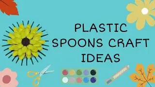 PLASTIC SPOONS CRAFT IDEAS 🌻#craft #home decor #diy #long video# subroo craft 