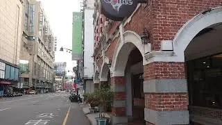Walking Taichung Downtown-Taiwan Boulevard. (Taichung City)