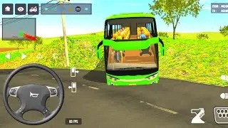 BUS SIMULATOR INDONESA || Bus🚌 Driving👮&zwj;♂️ City euro Coach bus Simulator 🔥-Android Gameplay Bus 2024