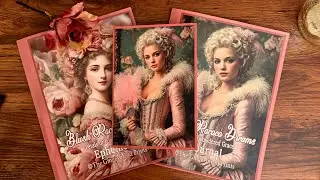 ASMR Vintage Blush Rococo Dreams Journal Making Part 1 |  @thegingerbreadprints