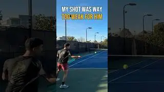 What a SLAP from from USTA 4.5 #tennis #shorts #tennishighlights
