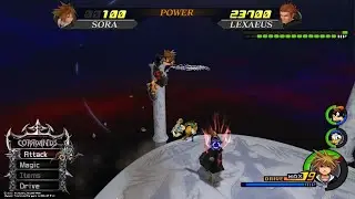 KINGDOM HEARTS - HD 1.5+2.5 ReMIX - Lexaeus data boss battle critical mode