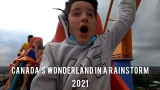 Canada's Wonderland Vlog #3 Rainstorm on Roller Coaster