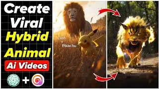 Create Viral Hybrid Animal Videos Step-by-Step Tutorial | Animals + Pickachu Ai Fusion