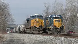 CSX Q332 Passing L160 in Robinson Township - 3/17/2022