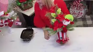 Elf Top Hat Christmas Arrangement 🎄✨ | DIY Holiday Centerpiece Kit Tutorial
