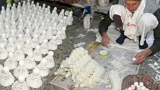 How A Old Talented Man Keeps India's Handmade Shuttlecock Industry Alive