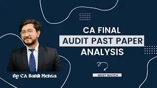 CA FINAL AUDIT PAST PAPER ANALYSIS . CAN WE SKIP OTHER SMALL CHAPTERS IN AUDIT ??? #icai#cafinal