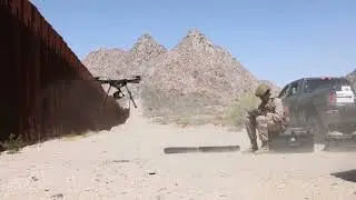 Combat Logistics Battalion 15 Marines utilize Small Unmanned Aircraft Systems at the southern border