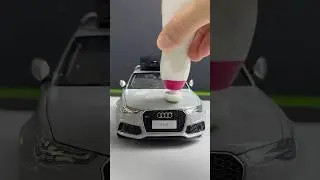 Audi RS6 Diecast Model Car Paint Protection Ceramic Coating Process #car #diecastcars #audi