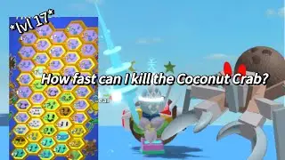 How Fast can a Blue Hive kill the Coconut Crab?