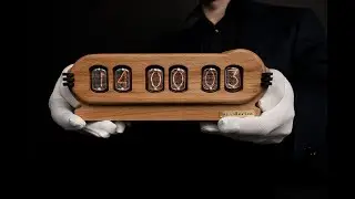 Настольные ламповые часы на газоразрядных индикаторах ИН-12 RetroDevice Исток 5019 | Nixie Clock