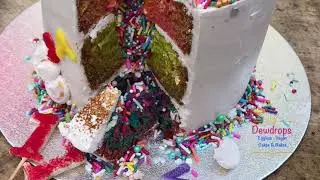 How to make Rainbow Explosion cake