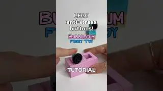 How to build LEGO anti-stress buttons - Fidget Toy Tutorial 🩵🩷 #legomoc #fidgettoys #legotutorial