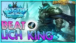 How to beat THE LICH KING [Warrior] - Solo Adventure 🌟 HEARTHSTONE  | Frozen Throne Legend