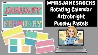 Rotating Calendar with Astrobrights Punchy Pastels and Stoney Clover Varsity Letters Tutorial