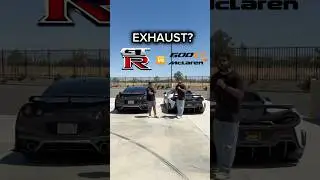GTR 🆚 600lt : What sounds better? #cars #automotive #exhaust