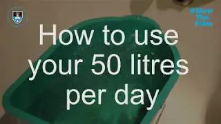 How to use 50 litres of water per day