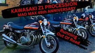 KAWASAKI Z1 PROCESSION CLUNES - MAD MAX 45th ANNIVERSARY