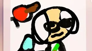 Playing Speed draw with lagging Old apple guy 