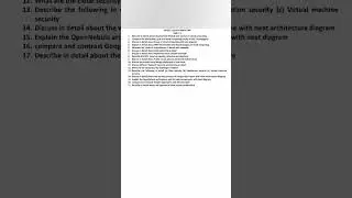 OIT552 Cloud Computing Important Questions #importantquestions #oit552 #au