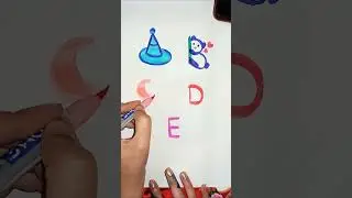 drawing with alphabet 🔤🤩#drawing #art #like #tricks