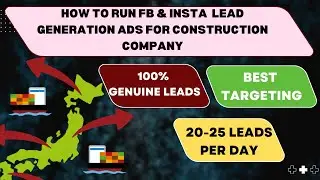 How to run fB & Insta  lead Generation ads for construction company | Ads for construction company