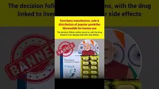 nimesulide banned in india😱