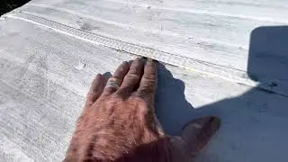 Single wide mobile homes leak. Broken roof seam.