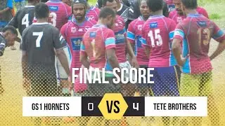 Game Highlights GS1 Hornets Vs Tete Brothers | Gerehu Rugby League | Round 6