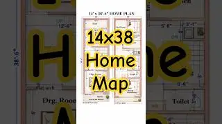 14&times;38 Home Map | Small Plot House Plan Design I