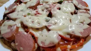 Frying Pan Cabbage Pizza/Fast and Easy/Cabbage Recipe